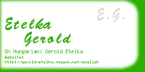 etelka gerold business card